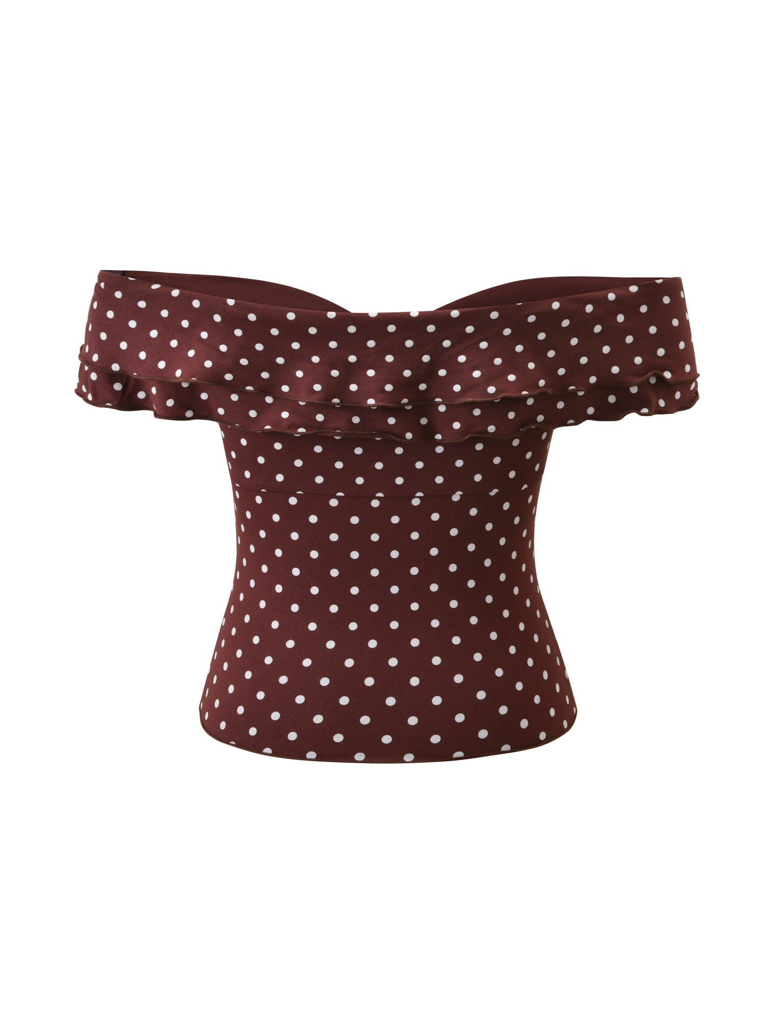 DENALI TOP - BROWN  DOT