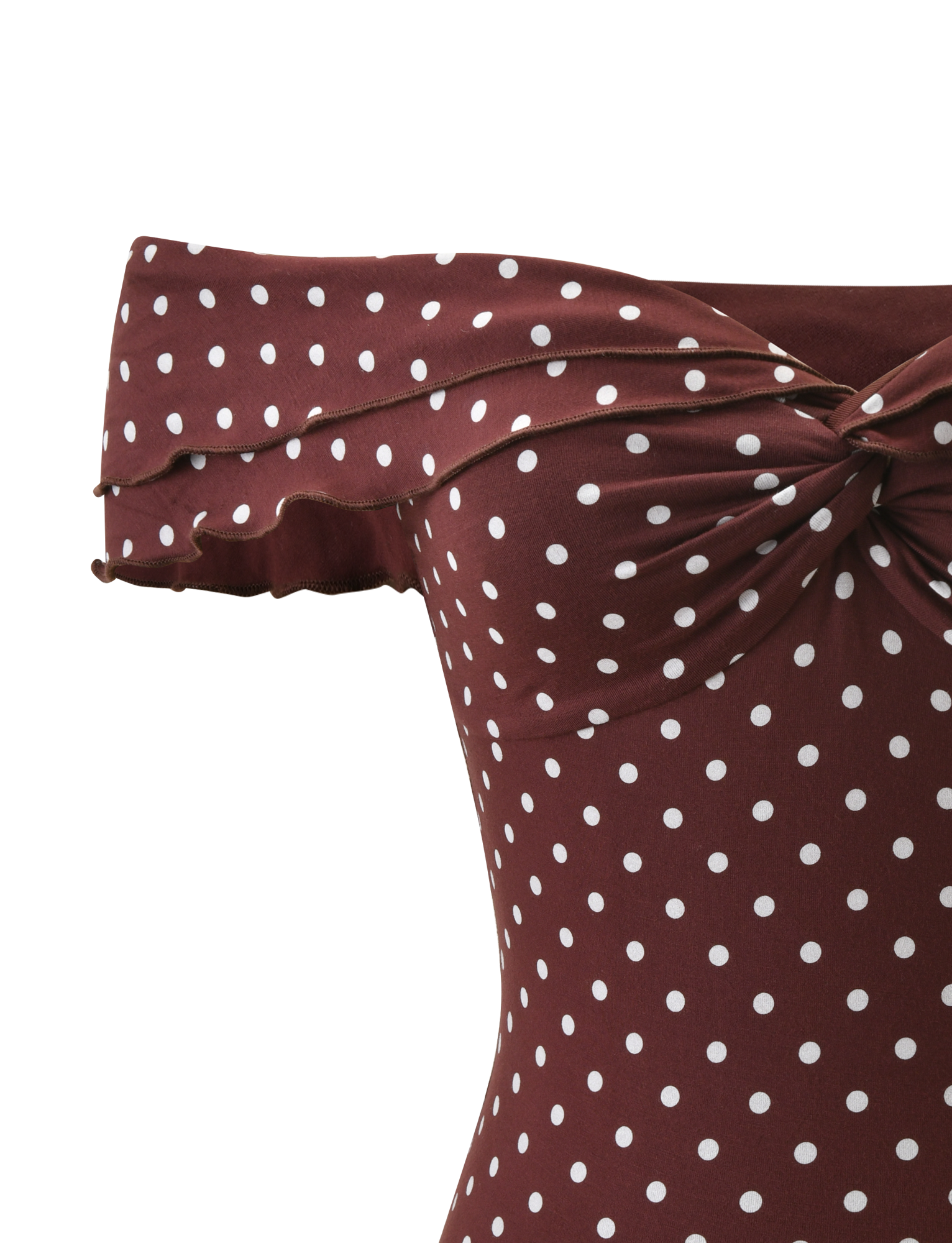 DENALI TOP - BROWN  DOT