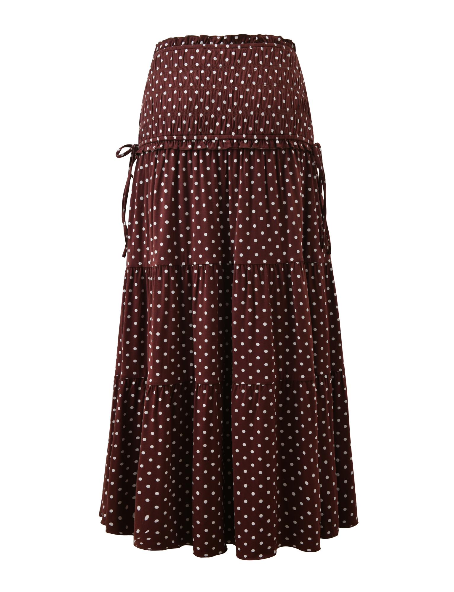 DENALI MAXI SKIRT - BROWN DOT