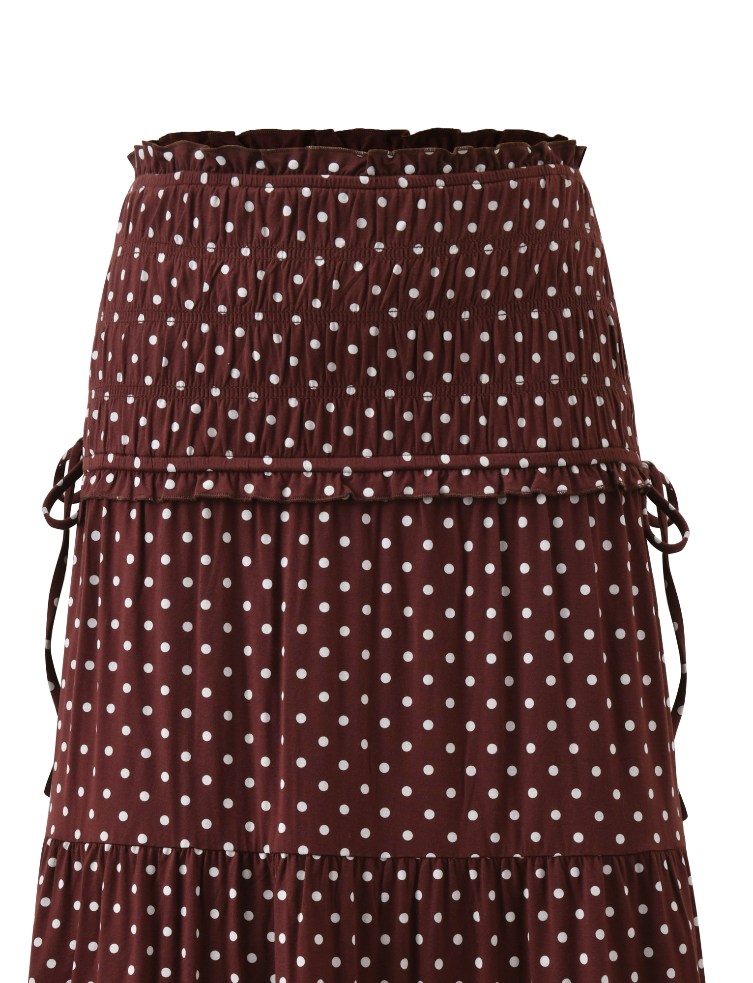 DENALI MAXI SKIRT - BROWN DOT