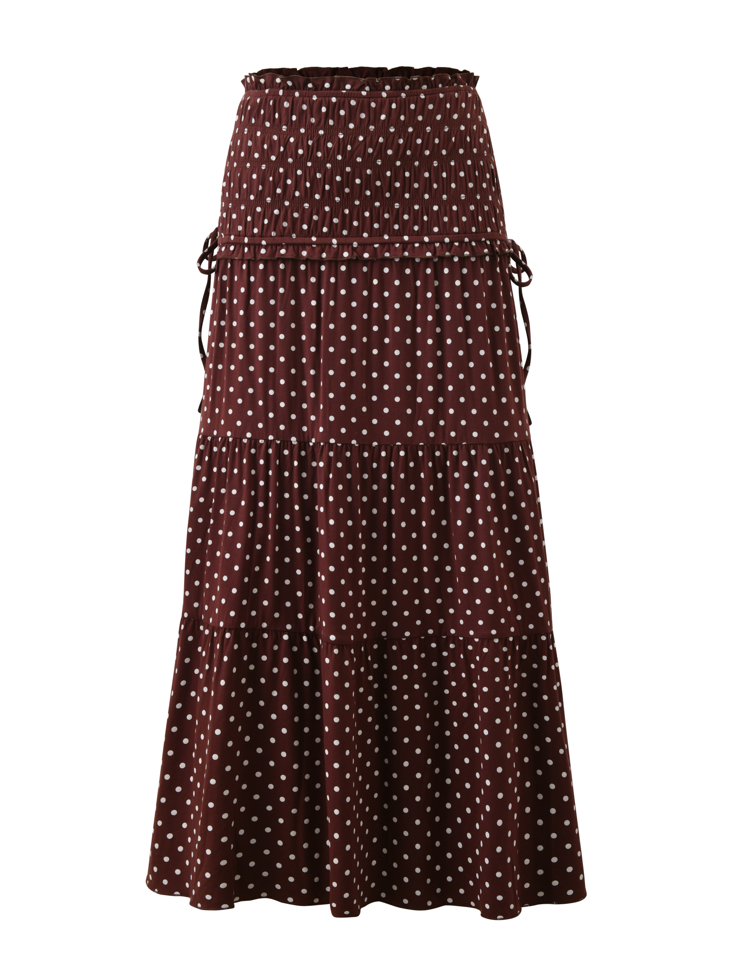 DENALI MAXI SKIRT - BROWN DOT