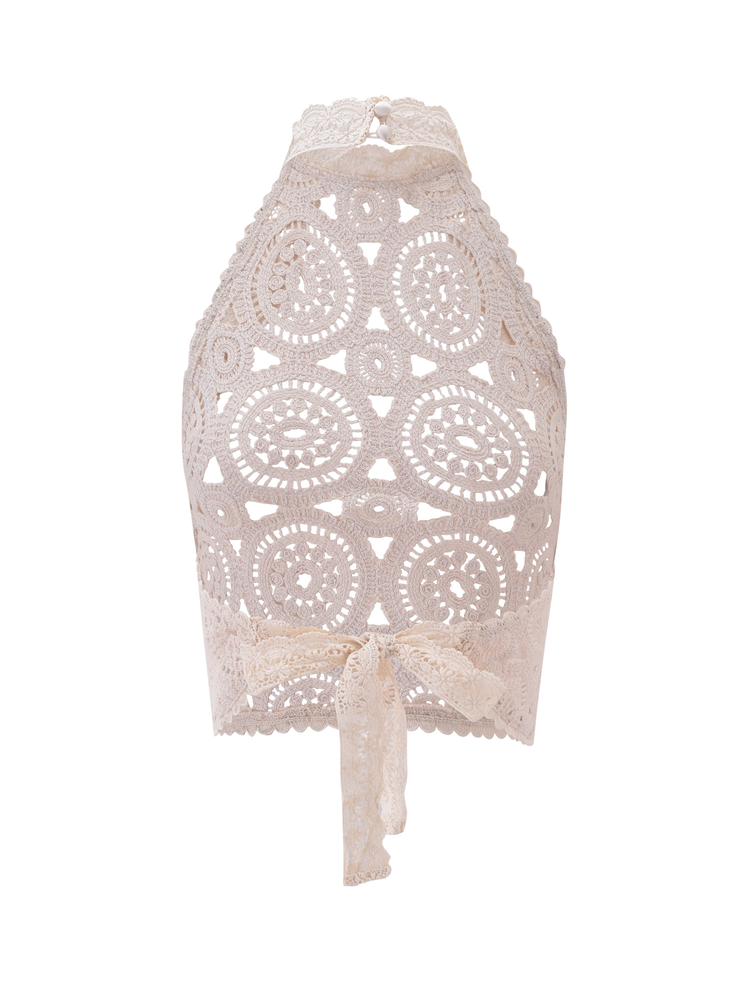 SYNTHIA CROCHET TOP - CREAM