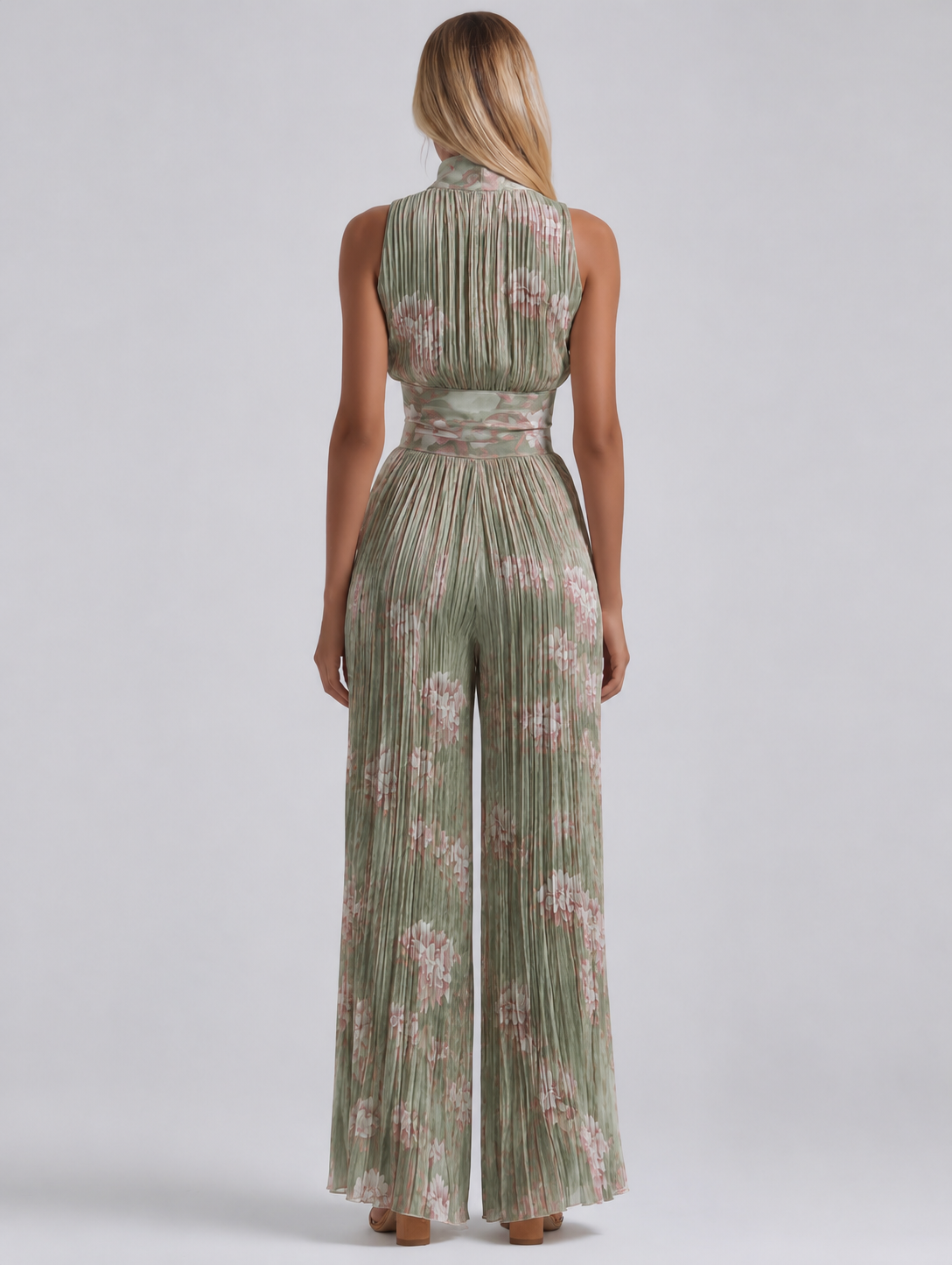 Amelia | V-Neck Chiffon Jumpsuit