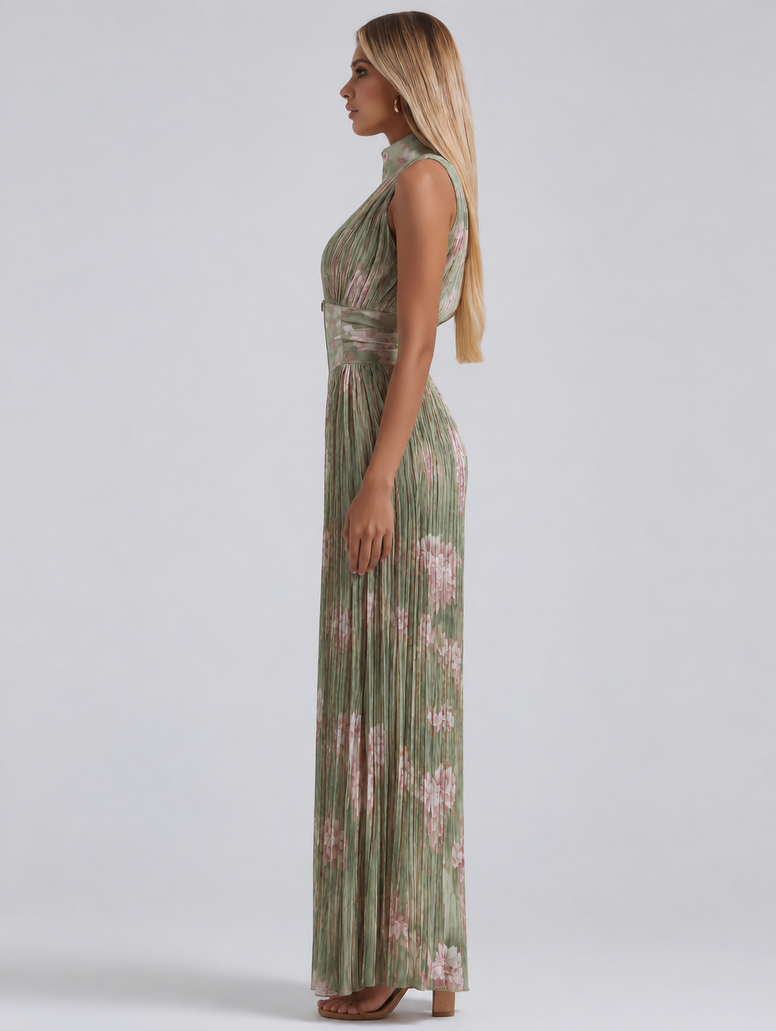 Amelia | V-Neck Chiffon Jumpsuit