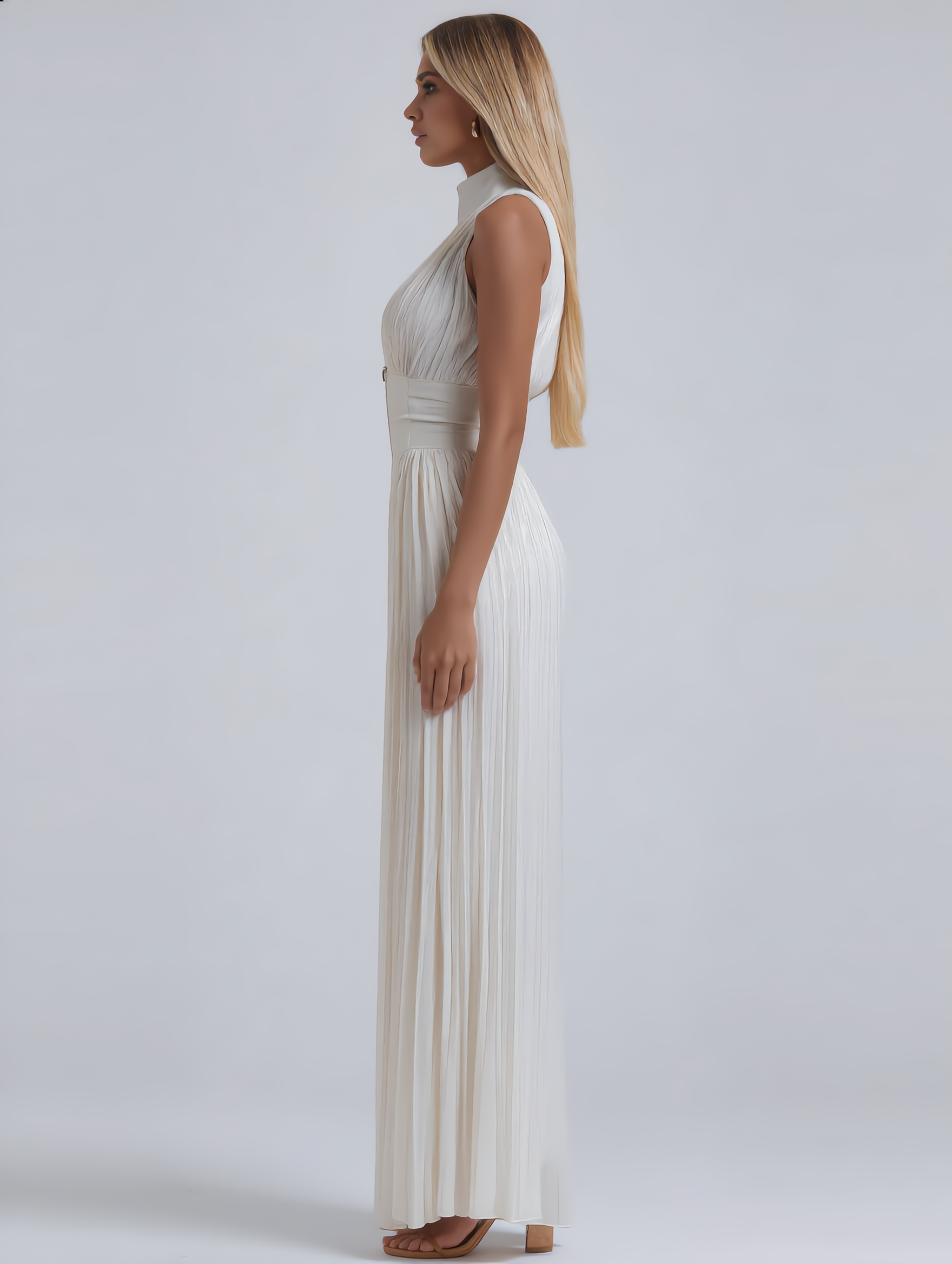 Amelia | V-Neck Chiffon Jumpsuit