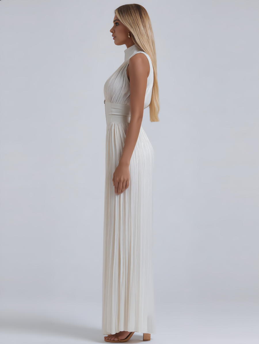 Amelia | V-Neck Chiffon Jumpsuit